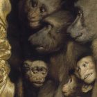 Gabriel Cornelius von Max [1889] Monkeys as Judges of Art (detail)