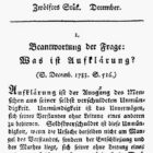 First page of An Answer to the Question: What is Enlightenment by Immanuel Kant, Berlinische Monatsschrift. Dec 1784, pp. 481-494.