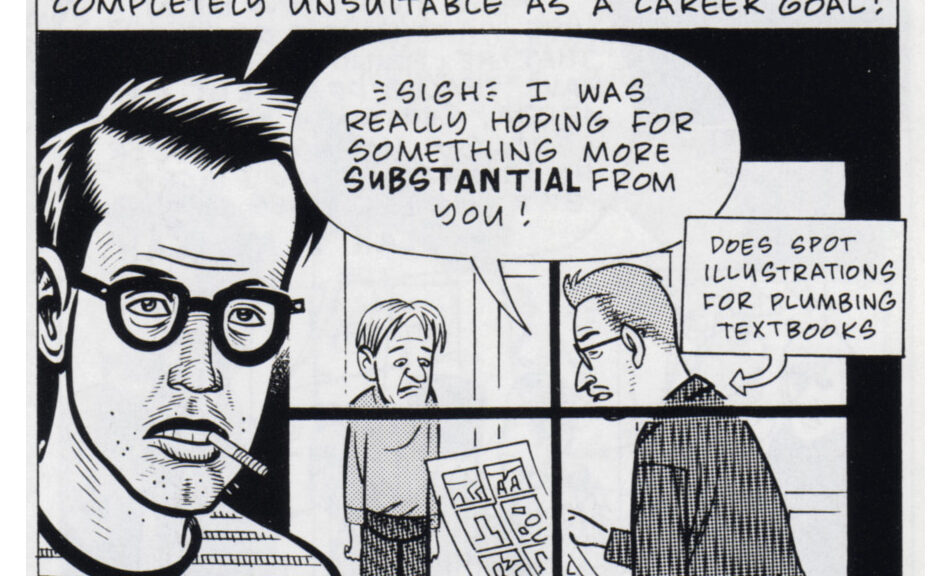 Daniel Clowes [1991] Art School Confidential. Eightball #7, Nov 1991.