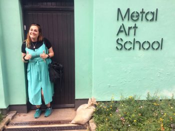 Emma Edmondson at Metal Art School, Southend-on-Sea.