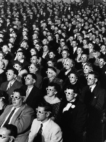J.R. Eyerman [1952] Audience at the opening-night screening of Bwana Devil, the first full-length colour 3-D movie. Paramount Theatre, Hollywood, 26 Nov 1952.