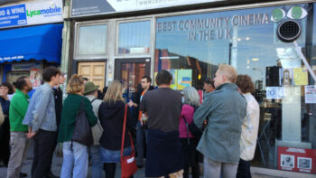 Frank Magennis talking about Deptford Cinema. Photo by Darshana Vora.