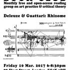 [SYMPOSIUM]#16 Deleuze & Guattari Rhizome, 10 Mar 2017, MayDay Rooms.