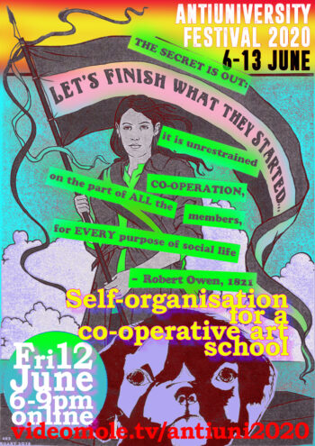 Self-organisation for a coop art school flyer-923