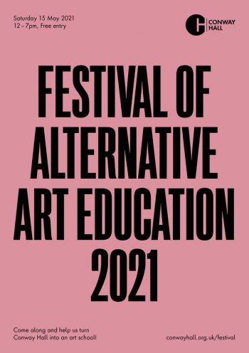 Festival of Alternative Art Education, March 2021. Flyer by Models and Constructs