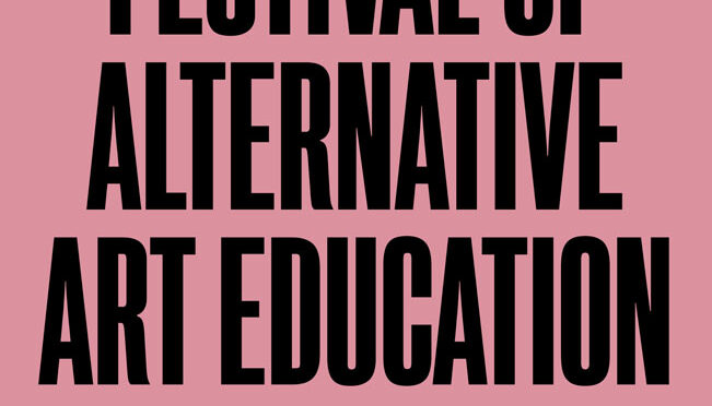 Festival of Alternative Art Education, March 2021. Flyer by Models and Constructs